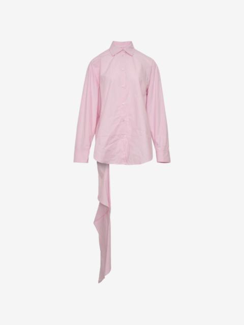 MSGM asymmetrical-detail shirt