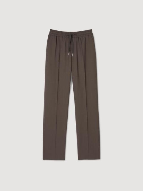 Sandro ELASTICATED WAIST TROUSERS