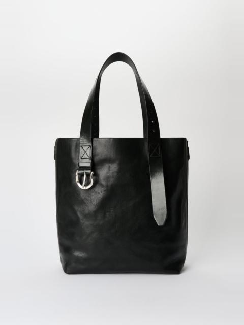 Our Legacy Throttle Tote Tire Black Forever Cowhide