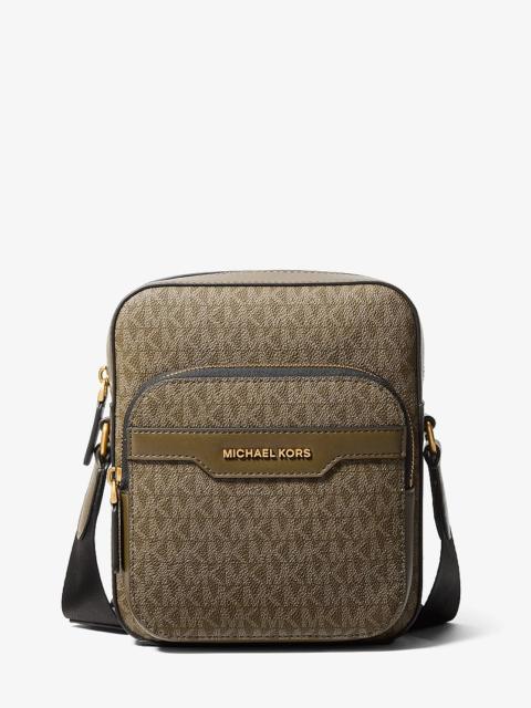 MICHAEL KORS Hudson Mini Signature Logo Flight Bag