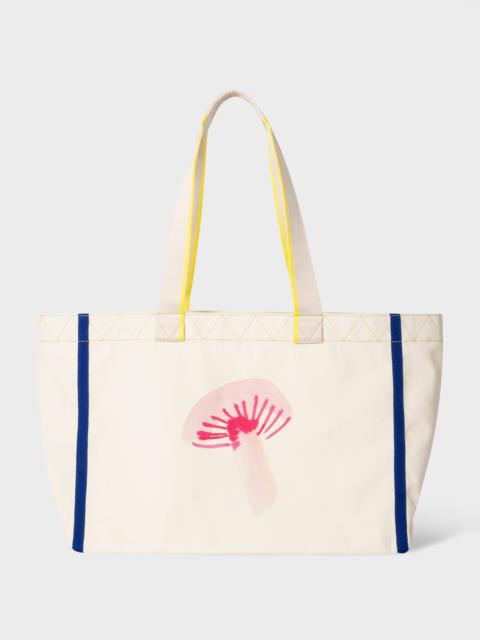 Paul Smith 'Mushroom' Canvas Tote Bag