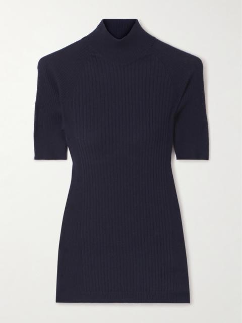 SA SU PHI Ribbed-knit Cashmere And Silk-blend Sweater