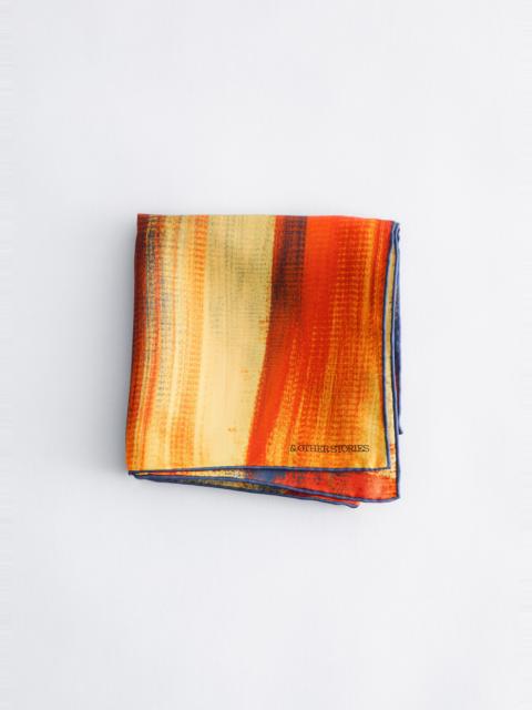 & Other Stories Brush Stroke Silk Scarf