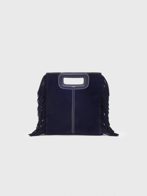 maje Topstitched suede M bag