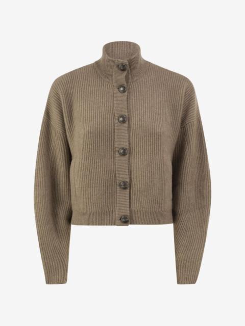Brunello Cucinelli English rib-knit cashmere cardigan