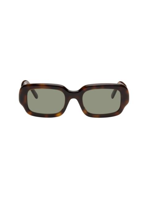 Loewe Brown Rectangular Slim Sunglasses