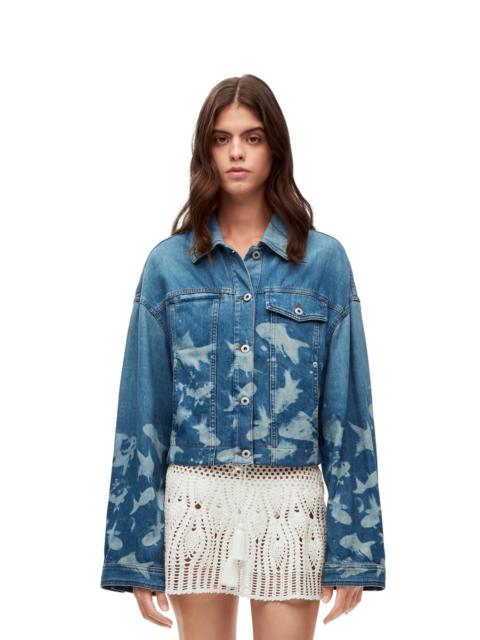 Loewe Fish cropped jacket in denim