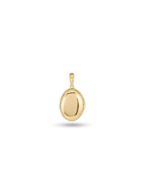 STONE AND STRAND Oval Essential Locket Charm Necklace