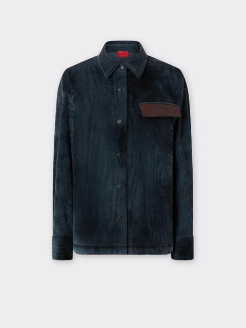 Ferrari Corduroy Shirt with Ferrari Back Panel