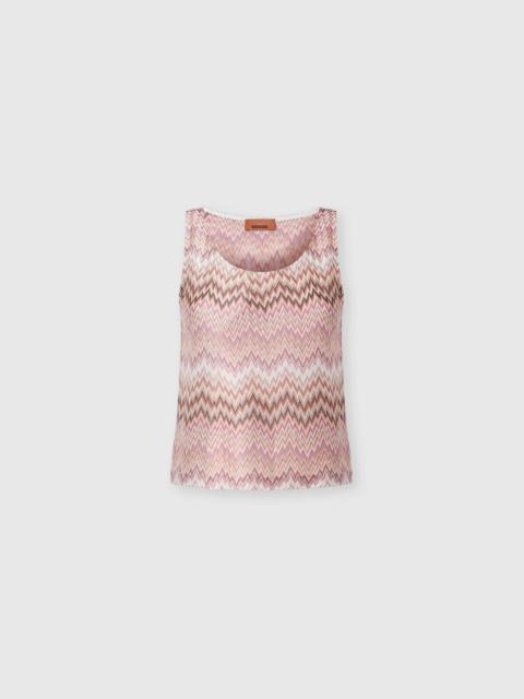 Missoni Sleeveless viscose top with snake motif