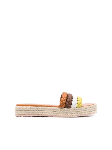 Gianvito Rossi braided 스트랩 샌들