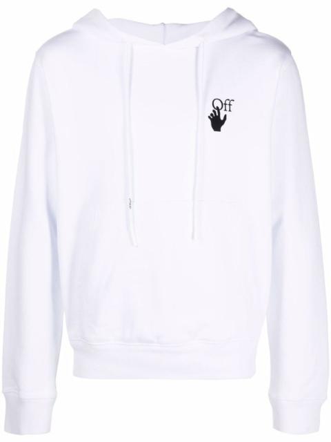 Off-White OFF-WHITE Degrade Effect Print Hoodie White