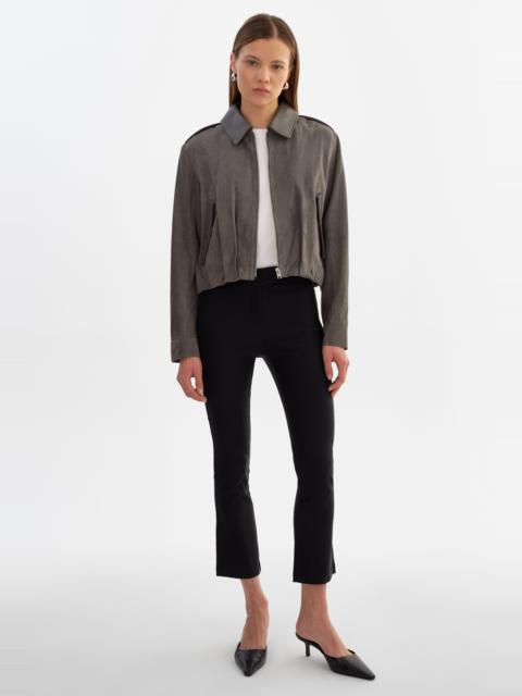 LAMARQUE NORA | Cropped Flare Stretch Twill Pants
