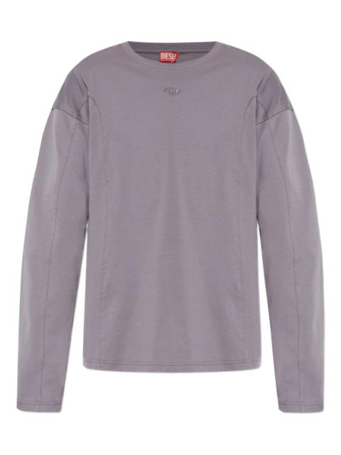 Diesel logo-appliqué long-sleeve T-shirt
