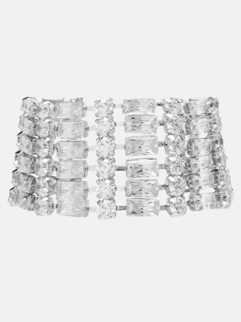 self-portrait Crystal-embellished bracelet