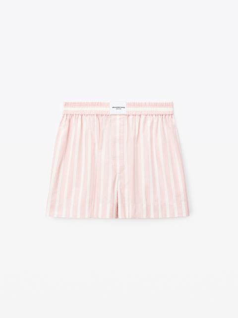 Alexander Wang CLEAR HOTFIX BOXER IN COMPACT COTTON