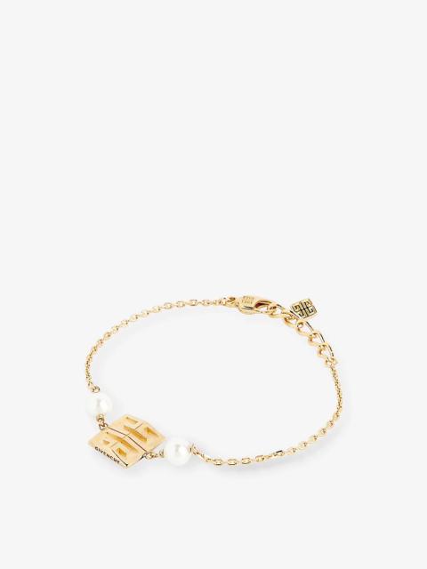 Golden Pearls brass bracelet