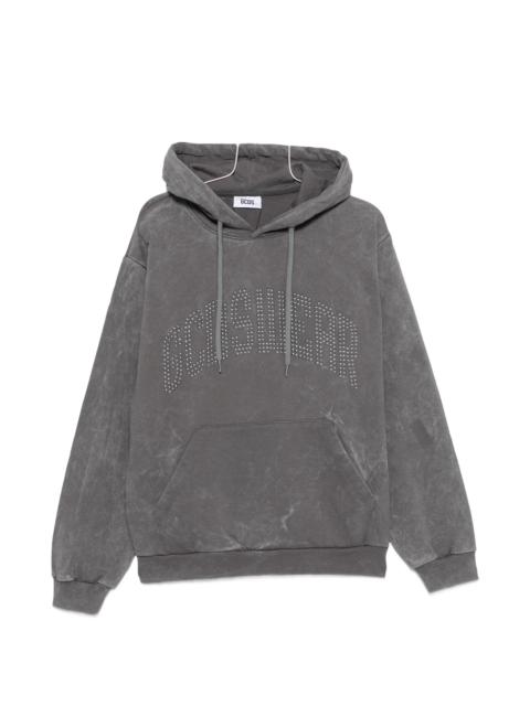 GCDS Gcds Studded-logo Long-sleeve Hoodie
