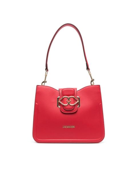 Moschino logo-plaque shoulder bag