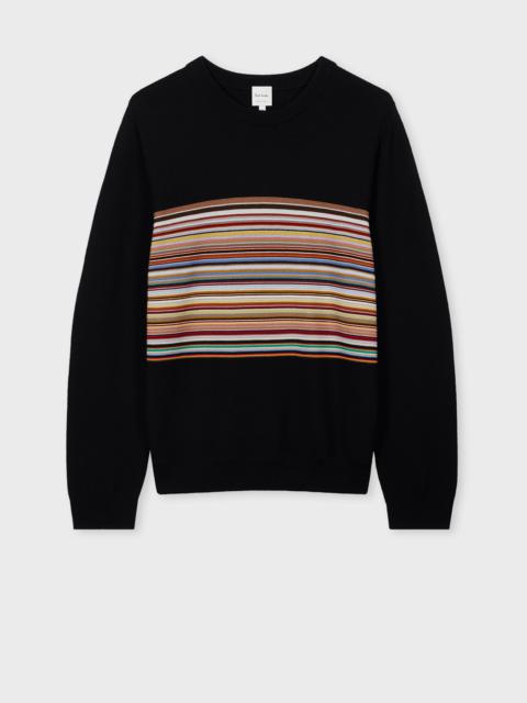 Paul Smith Black 'Signature Stripe' Block Wool Sweater