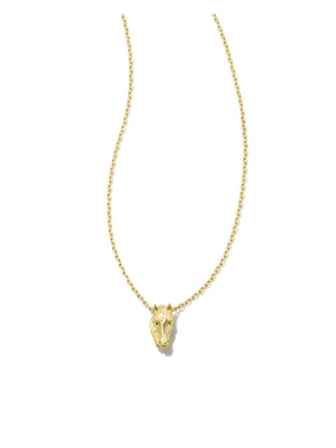 KENDRA SCOTT Tiny Beau Short Pendant Necklace in 18k Yellow Gold Vermeil