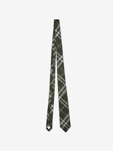 Burberry Check Silk Tie