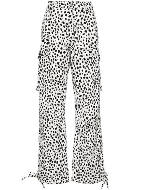 Moschino spot-print cargo trousers
