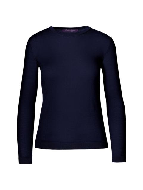 Ralph Lauren Women's Cashmere Crewneck Sweater - Lux Navy