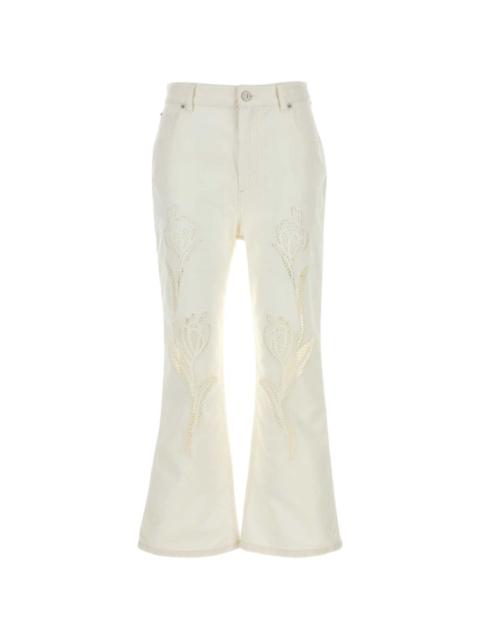 Marni white denim jeans