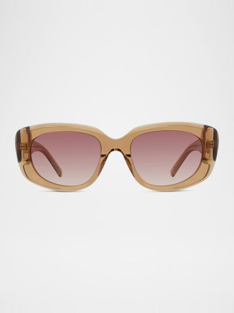 Givenchy GV Day Acetate Rectangle Sunglasses