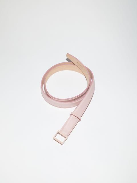 Leather buckle belt - Powder pink