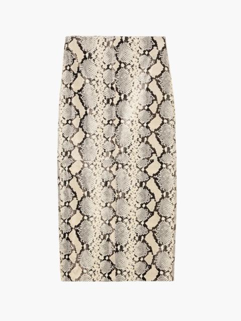 RÓHE HIGH-WAIST SNAKESKIN SKIRT