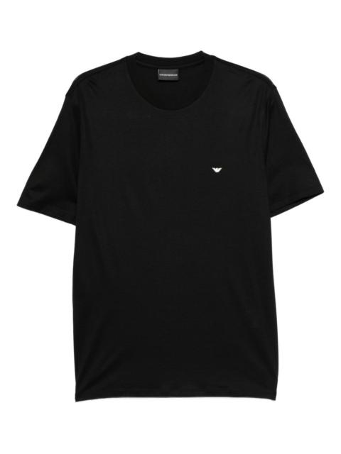 EMPORIO ARMANI logo-embroidered T-shirt