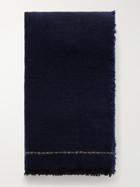Johnstons of Elgin Usan Frayed Cashmere Scarf