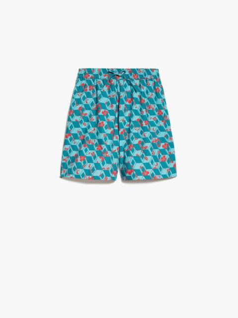 Max Mara Cotton poplin shorts