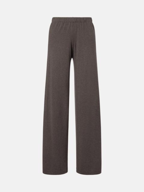 LISA YANG Aina cotton and cashmere wide-leg pants