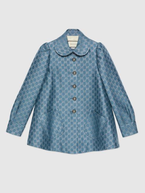 GUCCI Light GG lamé coat