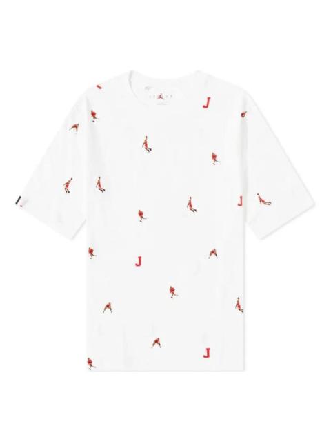Jordan Air Jordan Allover Jumpman T-Shirt 'Holiday-White' DC9795-100