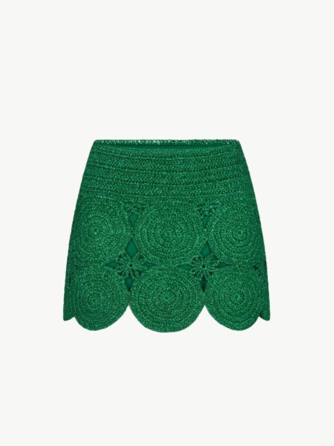 SIMONMILLER Beep Beep Mini Skirt In Gummy Green