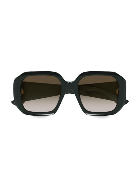 Chloé Women's Izia 54MM Square Sunglasses - Green Brown