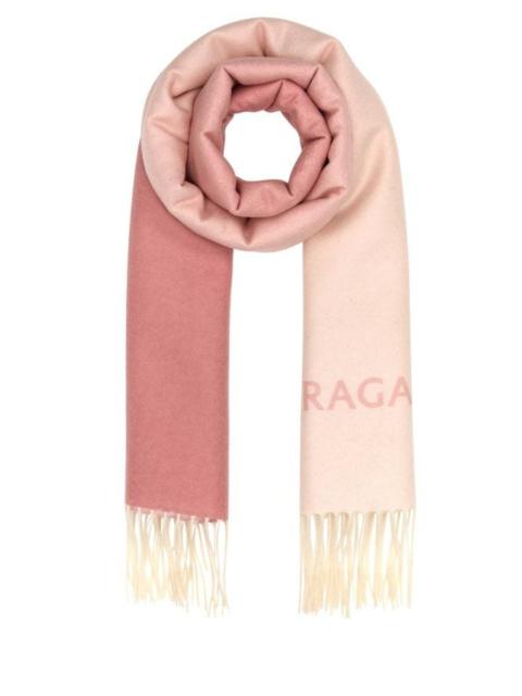 FERRAGAMO Pink cashmere scarf