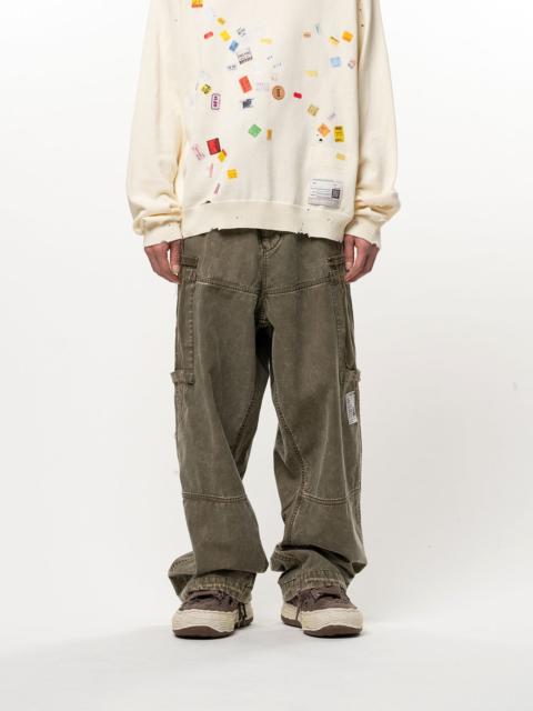 Maison MIHARAYASUHIRO Cotton Satin Cargo Pants