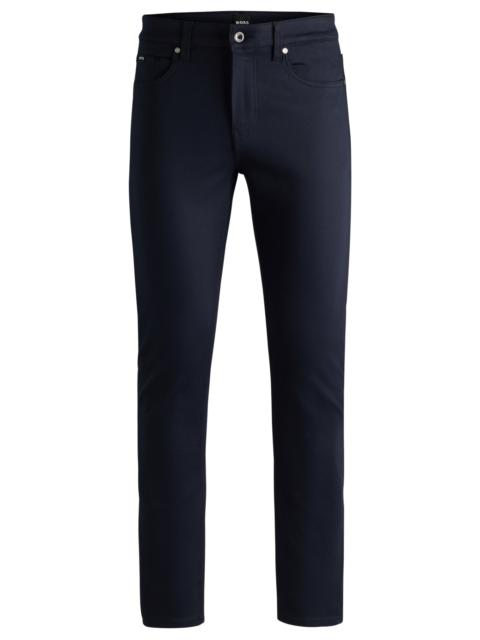 BOSS SLIM-FIT JEANS IN DARK-BLUE PERFORMANCE-STRETCH DENIM