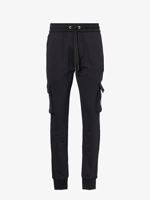 MOOSE KNUCKLES Hartsfield cargo-pocket tapered-leg cotton jogging bottoms