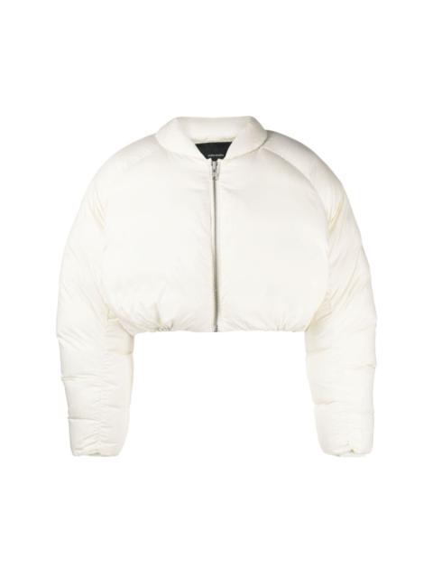 Pillow cropped down jacket