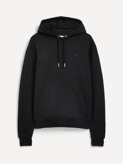 AMI Paris Ami de Coeur Tonal Black Hoodie