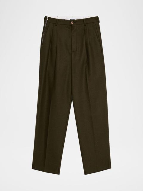 MAGLIANO Men & apos;s Signature Wool Double-Pleat Pants