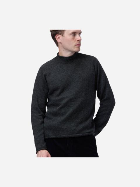 3sixteen Roll Neck Sweater ~ Charcoal Baby Alpaca