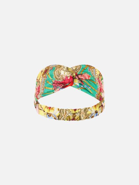 CAMILLA WOVEN TWIST HEADBAND PAINTED PRAYERS