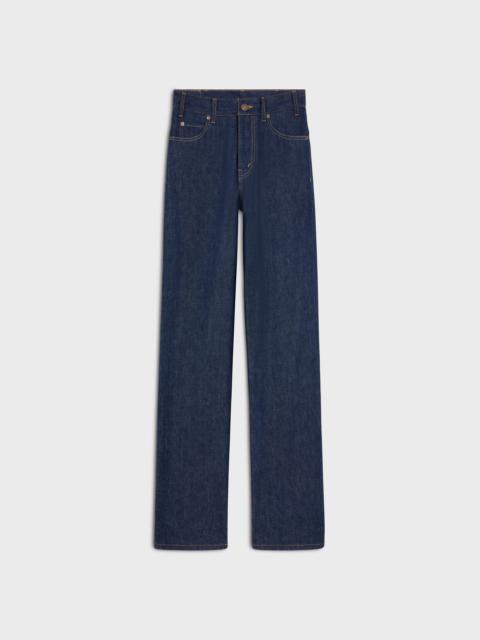 CELINE kitty jeans in raw wash denim